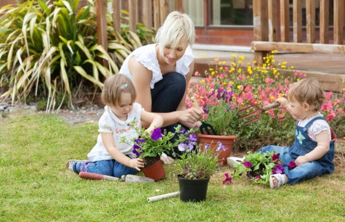 Eco-friendly lawn care practices in Battersea